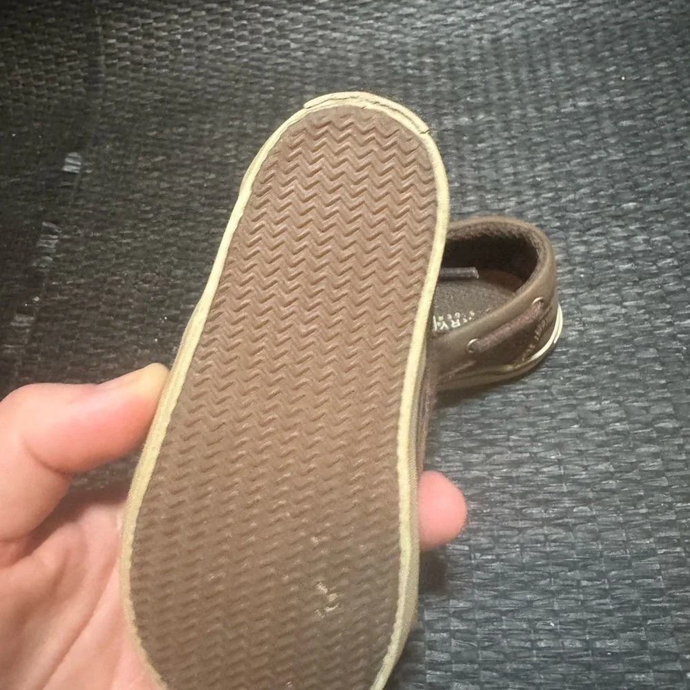 Sperry Brown Leather Kid Shoes